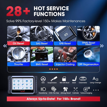 Autodiagnoseapparaat – Autoscanner – Diagnose Tool – Foutcode Lezer – OBD2 Scanner – 28+ Servicefuncties – Bidirectionele Testfunctie – Android 11 Systeem