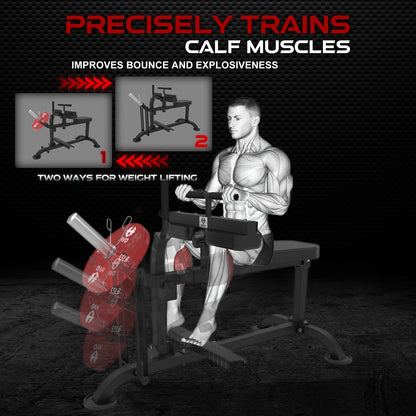 Kuitmachine – Kuittrainer – Calf Raise Machine – Beentrainer – Kuitspiertrainer – Hoogwaardig IJzeren Ontwerp – Compact Formaat