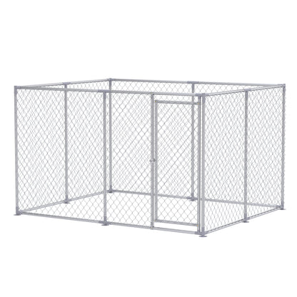 Hondenren – Hondenkooi – Hondenkennel – Hondenhok – Dierenren – 250x200x150 cm – Verzinkt Staal – Veilig Afsluitbare Deur