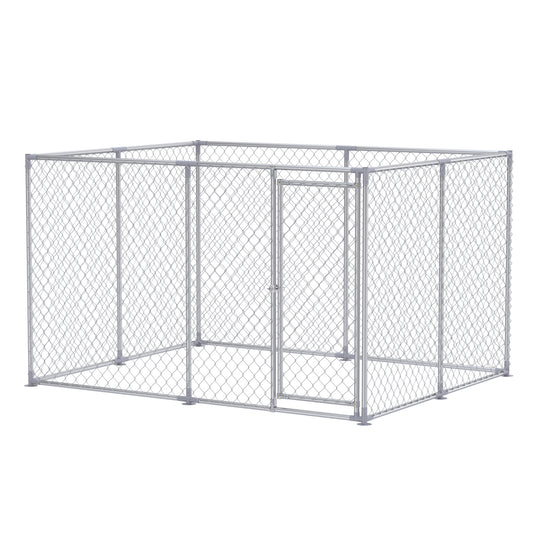 Hondenren – Hondenkooi – Hondenkennel – Hondenhok – Dierenren – 250x200x150 cm – Verzinkt Staal – Veilig Afsluitbare Deur