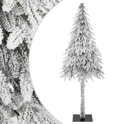 Extra Large 180cm (6ft) Artificial Christmas Tree - Full Floor Decoration with Sturdy Base, No Assembly Required, Realistic Snowy Branches, Heavy-Duty Construction for Living Room, Entryway, Party Decor - Easy Setup Holiday C
