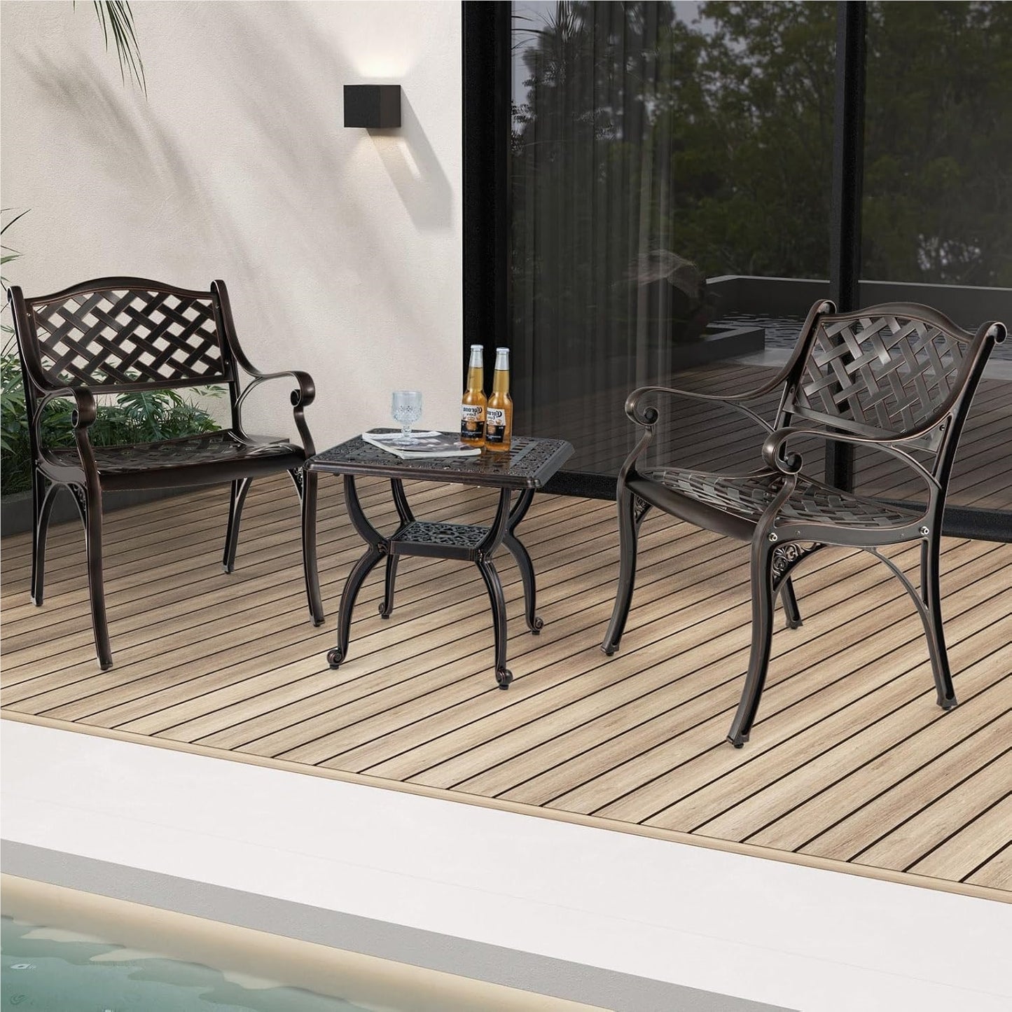 Tuinstoelen – Stapelbare Tuinstoelen – Terrasstoelen – Balkonstoelen – Aluminium Tuinstoelen – Weerbestendig – Ergonomisch Comfort