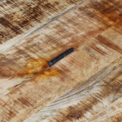 Salontafel – Koffietafel – Woonkamertafel – Bijzettafel – Eettafel – Ruw Mangohout – 70x70x40 cm – 5 Lades + Groot Opbergvak