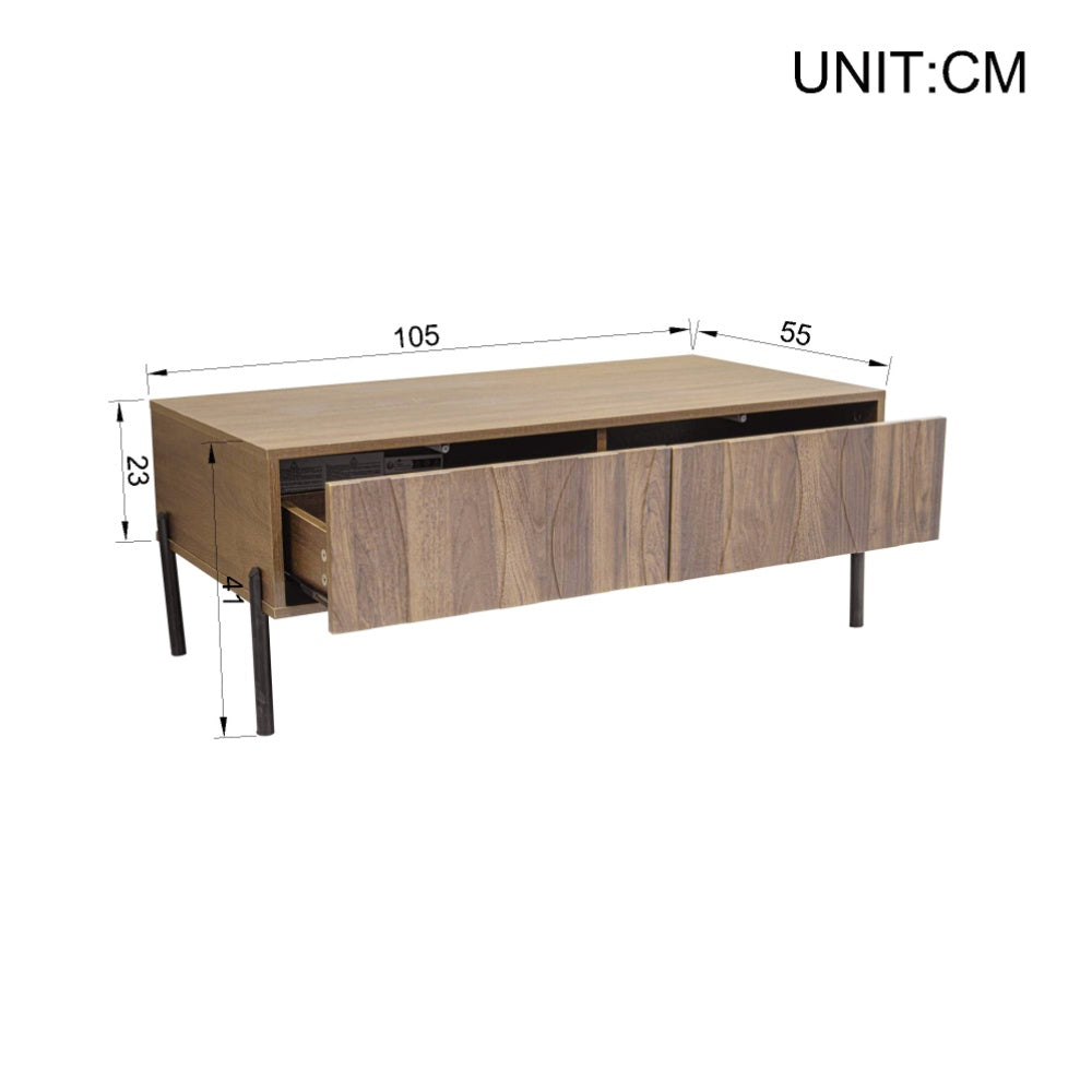 Ladekast – Ladenkast – Opbergkast – Commode – Dressoir – Wit Gelakt – 6 Ruime Laden – Stalen Poten – Modern Design – Ruimtebesparend – Eenvoudige Montage