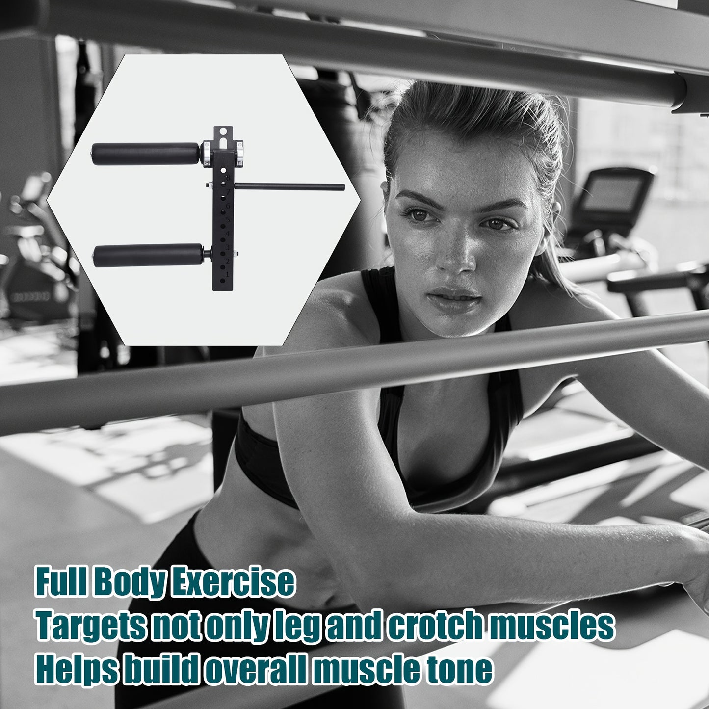 Leg Extension Attachment – Verstelbare Leg Curl – Squat Rack Accessoire – Been Trainmachine – Fitness Leg Equipment – Draagvermogen 120kg – Hoogwaardig Staal & Comfortabel Schuim