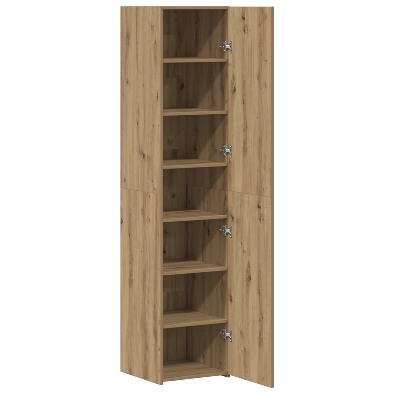 Opbergkast – Bergkast – Kasten – Opbergrek – Highboard – Artisan Oak Houtlook – Compact 40x42,5x185 cm – Stijlvol en Duurzaam