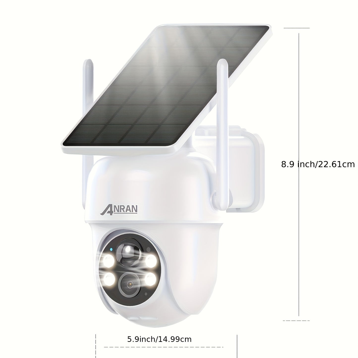 Beveiligingscamera – Camerabewaking – Buitencamera – Huisbeveiliging – Draadloze Camera – 4-delig – Zonne-energie – Kleurennachtzicht & Mensdetectie