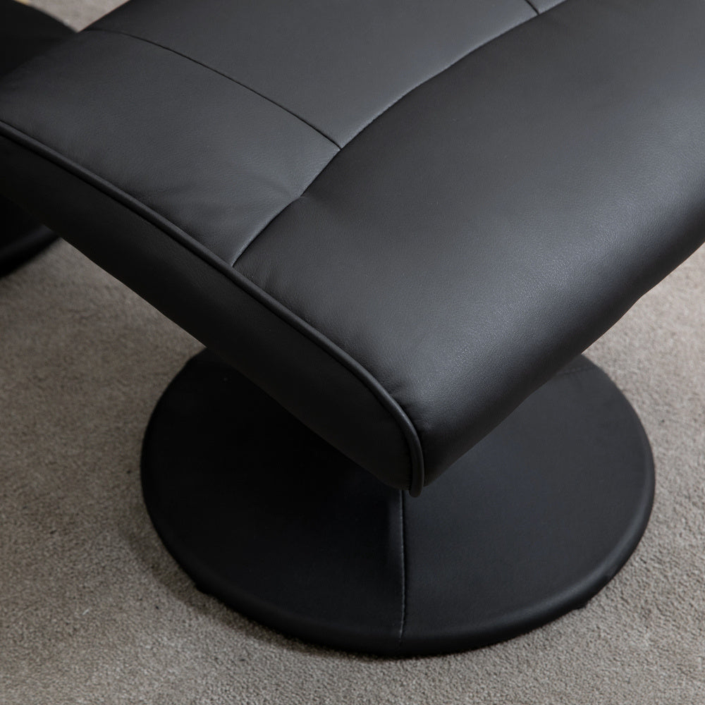 Fauteuil – Relaxstoel – Zitzak – Loungestoel – Leunstoel – Modern Zwart Imitatiesuède – Ergonomische Armleuningen – Hoge Rugleuning – Opbergbank – Onderhoudsvriendelijk