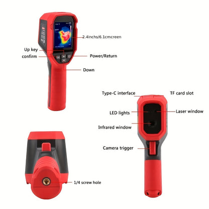 Warmtebeeldcamera – Thermografische Camera – Infraroodcamera – Thermische Scanner – Warmtescanner – USB Oplaadbaar – Hoge Meetnauwkeurigheid 0,1 °C