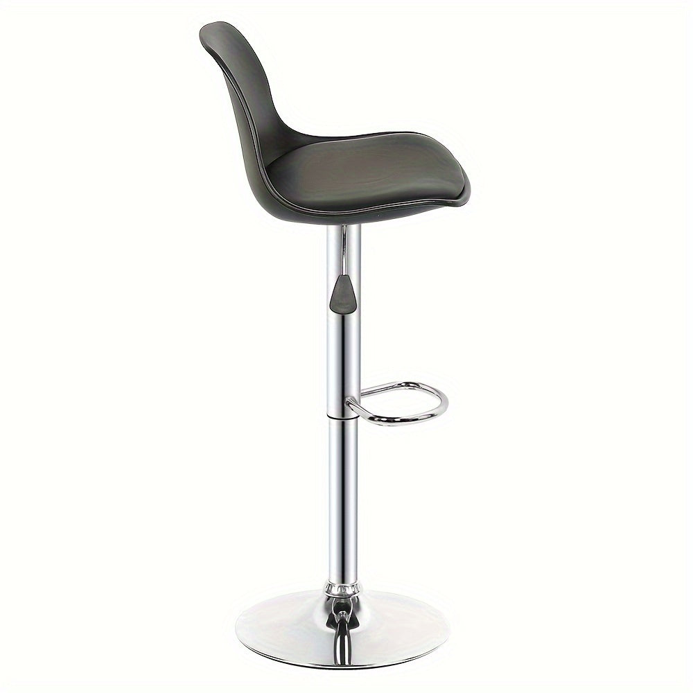 Barkrukken – Barkstoelen – Barstoelen – Keukenstoelen – Barkrukken – Verstelbaar In Hoogte – 360° Draaibaar – Kunstleren Ovalen Zitting – Ergonomische Wing Back Rugleuning
