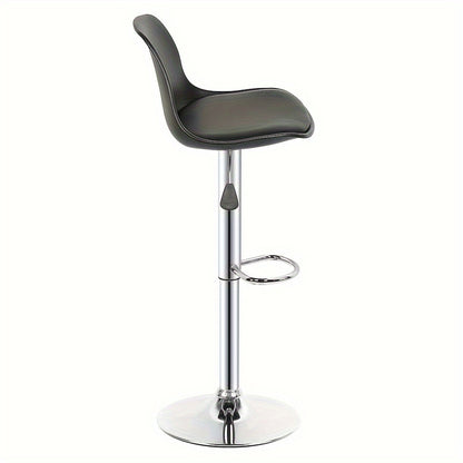 Barkrukken – Barkstoelen – Barstoelen – Keukenstoelen – Barkrukken – Verstelbaar In Hoogte – 360° Draaibaar – Kunstleren Ovalen Zitting – Ergonomische Wing Back Rugleuning