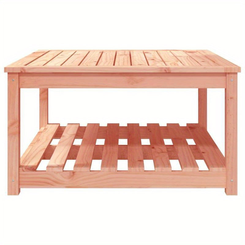 Outdoor Table Made of Solid Douglas Wood, Measuring 82, 5X82, 5X45 Cm, with a Removable Design for Convenience