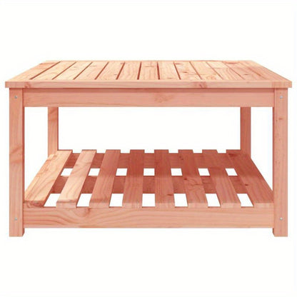 Outdoor Table Made of Solid Douglas Wood, Measuring 82, 5X82, 5X45 Cm, with a Removable Design for Convenience