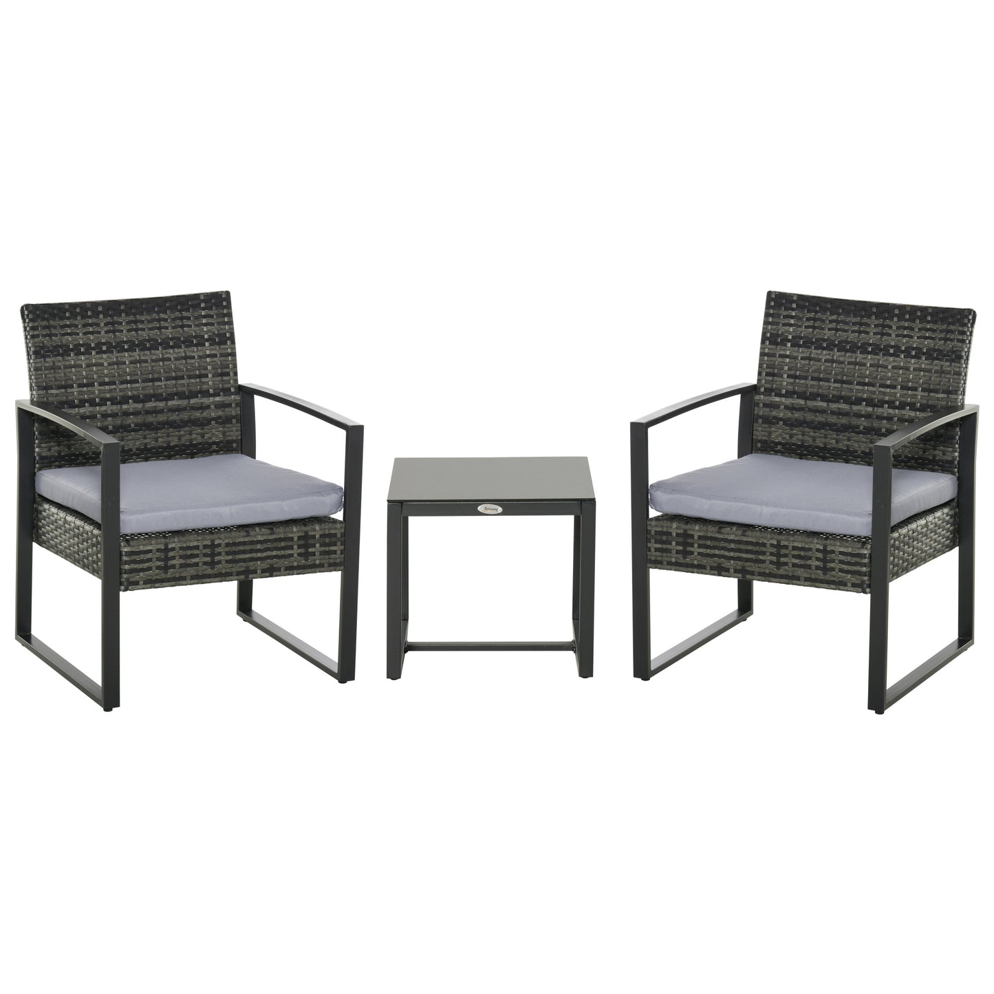 Tuinset – Loungeset – Balkonset – Loungemeubel – Bistroset – Polyrattan – Met Kussens – Weerbestendig