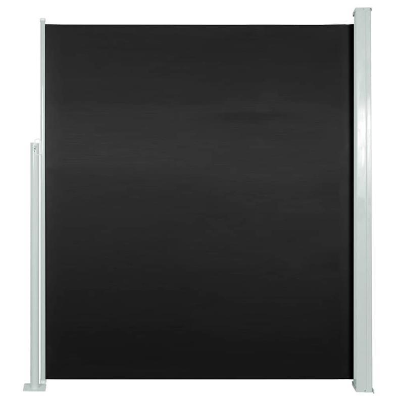 Tuinscherm – Privacyscherm – Balkonscherm – Windscherm – Uittrekbaar – 160x500 cm – Weerbestendig Zwart Doek