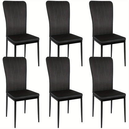 Eetkamerstoel – Stoel – Kuipstoel – Zithoekstoel – Set Van 6 – Hoge Rugleuning 97 cm – Vlekbestendig Fluweel Met Ergonomisch Design
