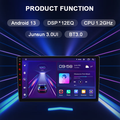 Multimedia Autoradio – 2 Din Radio – GPS Navigatie – Touchscreen Speler – Android Auto – 4G Connectiviteit – 9 Inch Scherm – Draadloos CarPlay