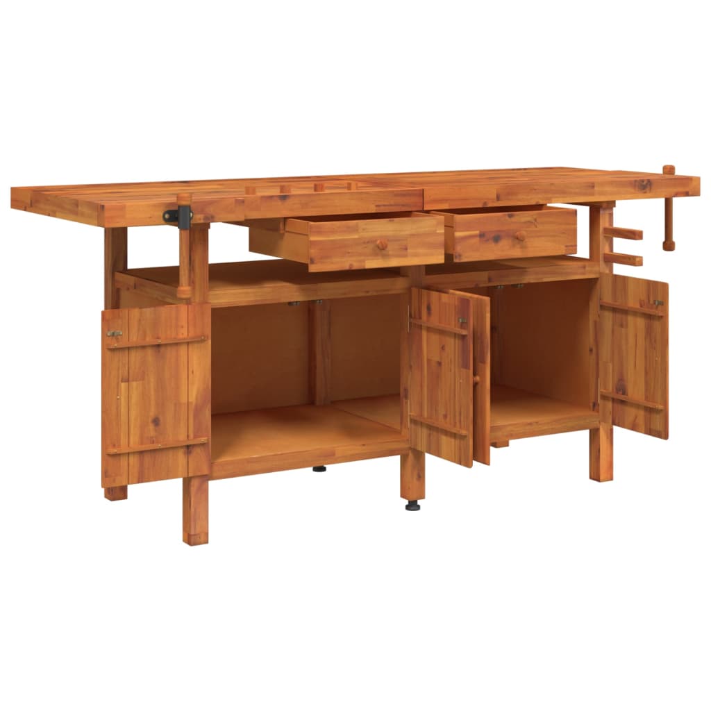 Werkbank – Werktafel – Werkbank Met Kast – Werkplek – Werkstation – Robuust Stalen Frame – Poedercoating Tegen Roest