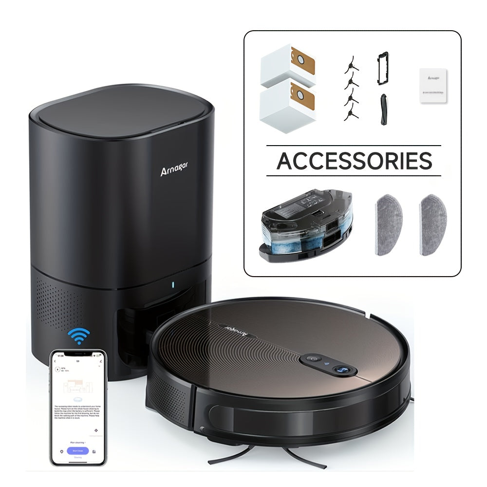 Robotstofzuiger – Robotstofzuiger En Mop – Stofzuigerrobot – Dweilrobot – Slimme Robotstofzuiger – App-Controle – 2600 mAh Lithium-Polymeer Batterij