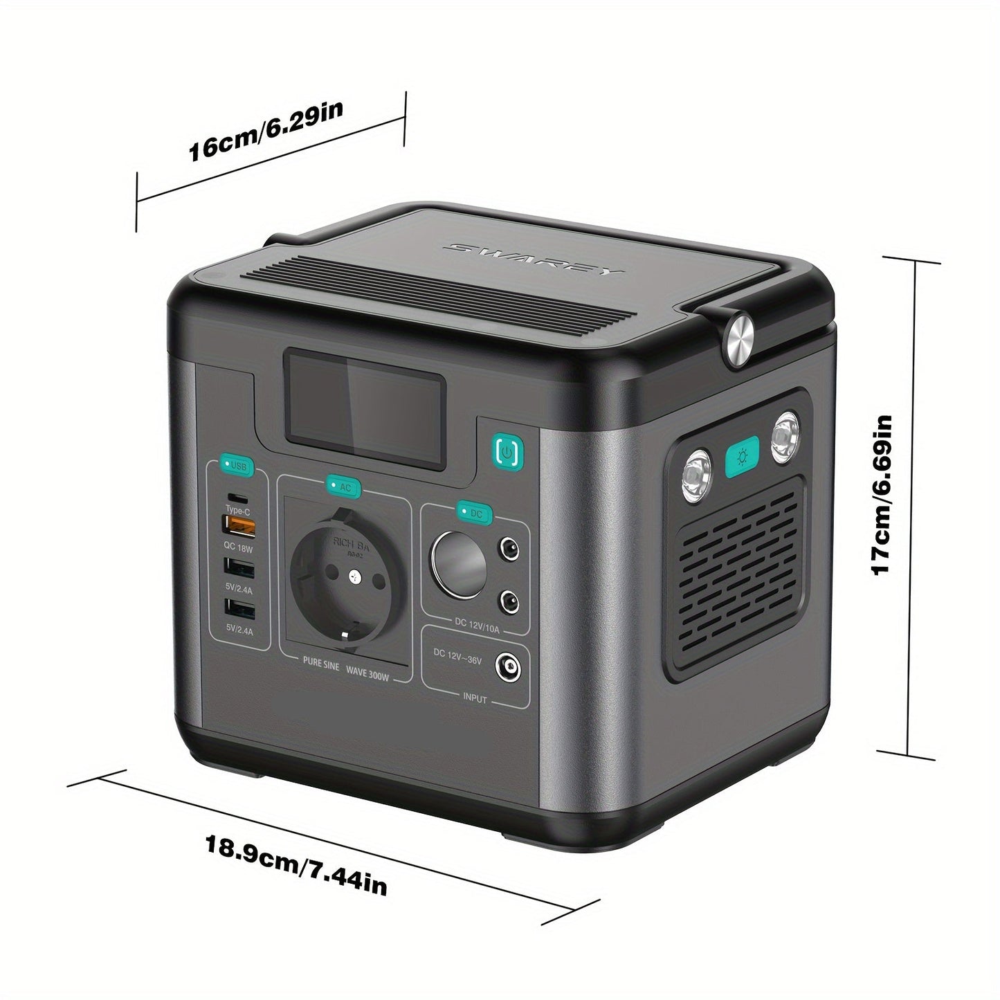 Mobiele Powerstation – Draagbare Accu – Outdoor Stroomvoorziening – Camping Energie – 222 Wh Capaciteit – 300 W Output