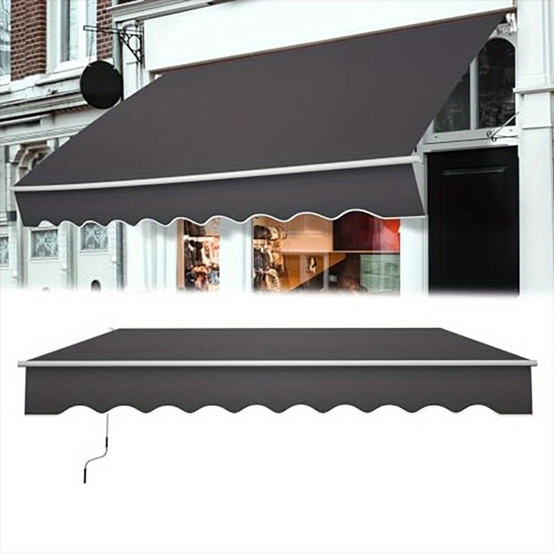 Handbediend Knikscherm – Uitvalscherm – Zonnescherm – Terrasscherm – Balkonzeil – 250x200 cm – Aluminium Frame – PU-gecoate Polyester Stof