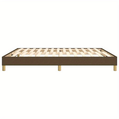Modern Minimalist Bed Frame - Heavy-Duty Construction, Easy Assembly, Space-Saving Design, Compatible with All Mattresses, Ideal for Small Bedrooms & Apartments - Marrone Scuro (Dark Brown) - No Power Needed, Apartment Furnit