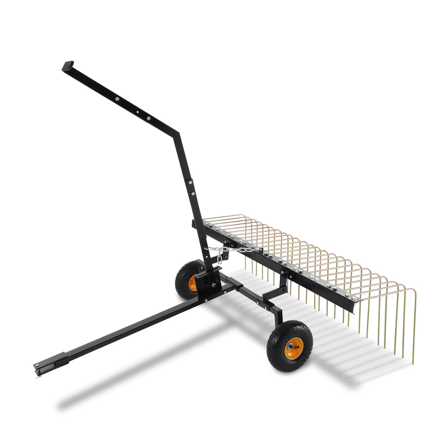 Verticuteerhark – Aanhanghark – Verticuteren Hark – Grasmaaiers Hark – ATV Hark – 60 Inch Werkbreedte – 24 Stalen Tanden