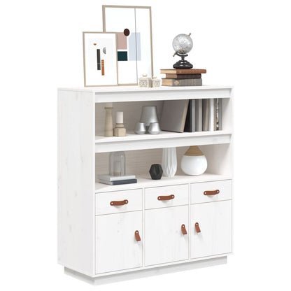 Hoge Houten Kast – Smalle Opbergkast – Hoge Kast – Opbergmeubel – Houten Kasten – Wit – Ruimtebesparend Hoog Model – Solide Hout Met Witte Afwerking