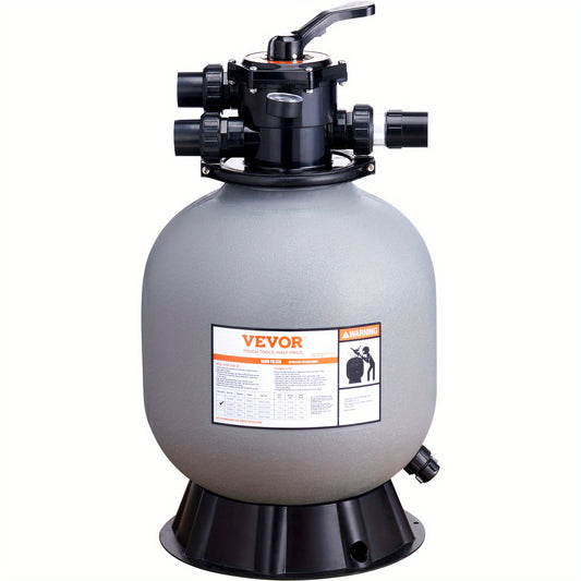 Zandfilter – Zwembadfilter – Filterpomp – Waterfilter – Zandfiltersysteem – 48,26 cm – 45 GPM – 7-standen meerwegklep – Duurzaam en corrosiebestendig