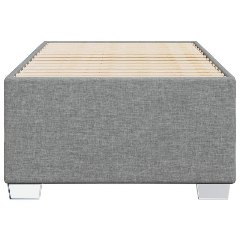 Bed frame without Mattress Grigio Chiaro 90x200cm Tissue Practical, removable, suitable for all seasons