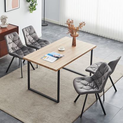 Eetkamerstoel – Stoel – Kuipstoel – Designstoel – Keukenstoel – Blauw Velvet – Ergonomisch Memory Foam – 360° Draaibaar Zonder Wieltjes