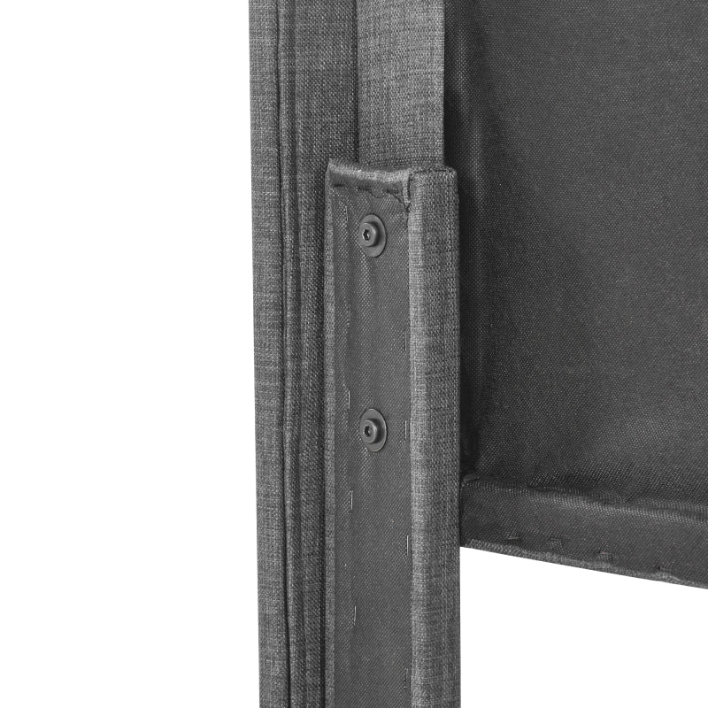 Bedframe – Tweepersoonsbed – Gestoffeerd Bed – Boxspringbed – Slaapbank – Stevig Met Linnen Stof – Padded Hoofdeinde – 140x200 cm