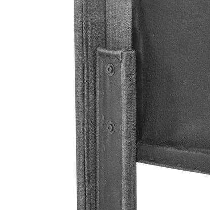 Bedframe – Tweepersoonsbed – Gestoffeerd Bed – Boxspringbed – Slaapbank – Stevig Met Linnen Stof – Padded Hoofdeinde – 140x200 cm
