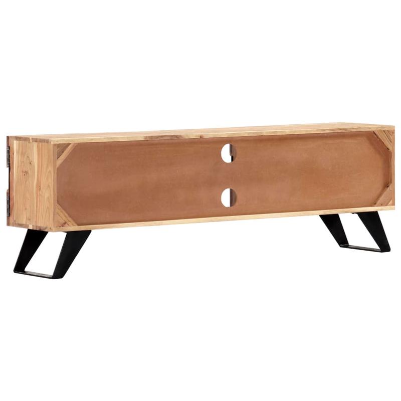 Tvmeubel – Tv-kast – Mediameubel – Opbergmeubel – Tv-console – Massief Acaciahout – Stevig Ontwerp – 140x30x45 cm