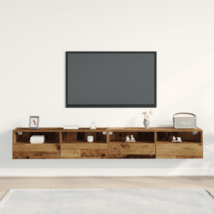 TV Meubel – TV Kast – Media Meubel – TV Stand – Entertainment Meubel – Rustiek Bruin – Duurzaam Hout – Ruimtebesparend Design