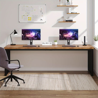 Computertafel – Bureau – Werkplek – PC Tafel – Kantoor Tafel – 180 cm Breed – Stevig Metalen Frame