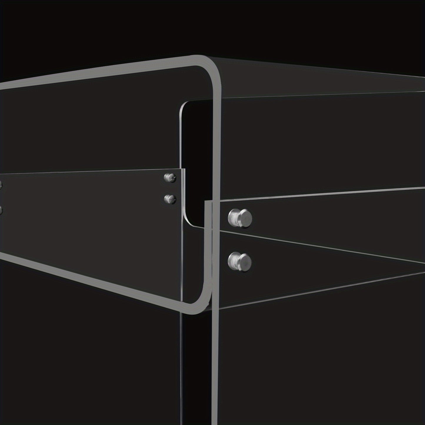 Bijzettafel – Nachtkastje – Salontafel – Sidetable – Banktafel – Transparant Acryl – Stevig A-Frame Design – 30 KG Draagvermogen – Ruimtebesparend Compact