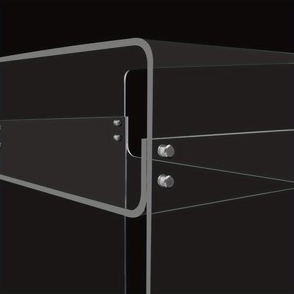 Bijzettafel – Nachtkastje – Salontafel – Sidetable – Banktafel – Transparant Acryl – Stevig A-Frame Design – 30 KG Draagvermogen – Ruimtebesparend Compact