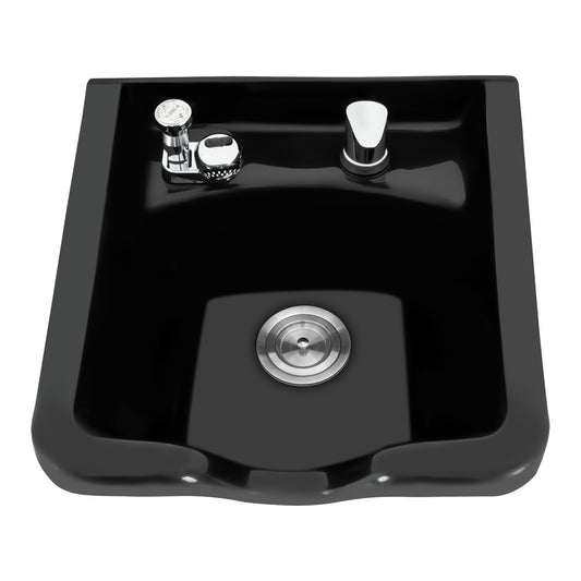 douchebak – wasbak – shampoo wastafel – draagbare haarwasbak – mobiele wasbak – ABS kunststof – warm en koud water aansluiting - QUORE