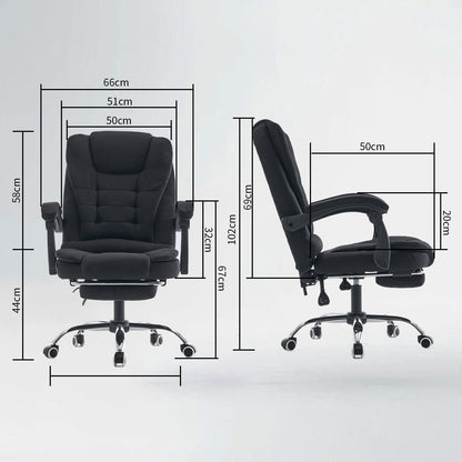 Bureaustoel – Ergonomische Stoel – Office Chair – Draaistoel – Computerstoel – Verstelbare Hoogte – Inklapbare Armleuningen
