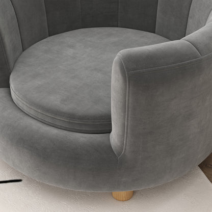 Huisdierenbank – Dierenbank – Huisdieren Sofa – Dierenkussen – Kleine Hond Bed – Grijs – Verhoogd Ontwerp – Afneembare Wasbare Kussenhoes