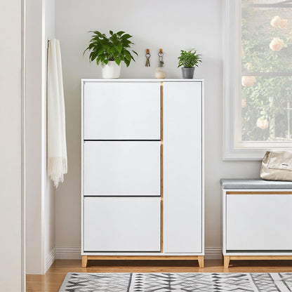 Opvouwbare Eettafel – Uitschuifbare Tafel – Keukentafel – Multifunctionele Tafel – Tafel op Wielen – Met 2 Laden en 1 Kast – 76 x 140 x 74 cm – Grijs/Natuurhout