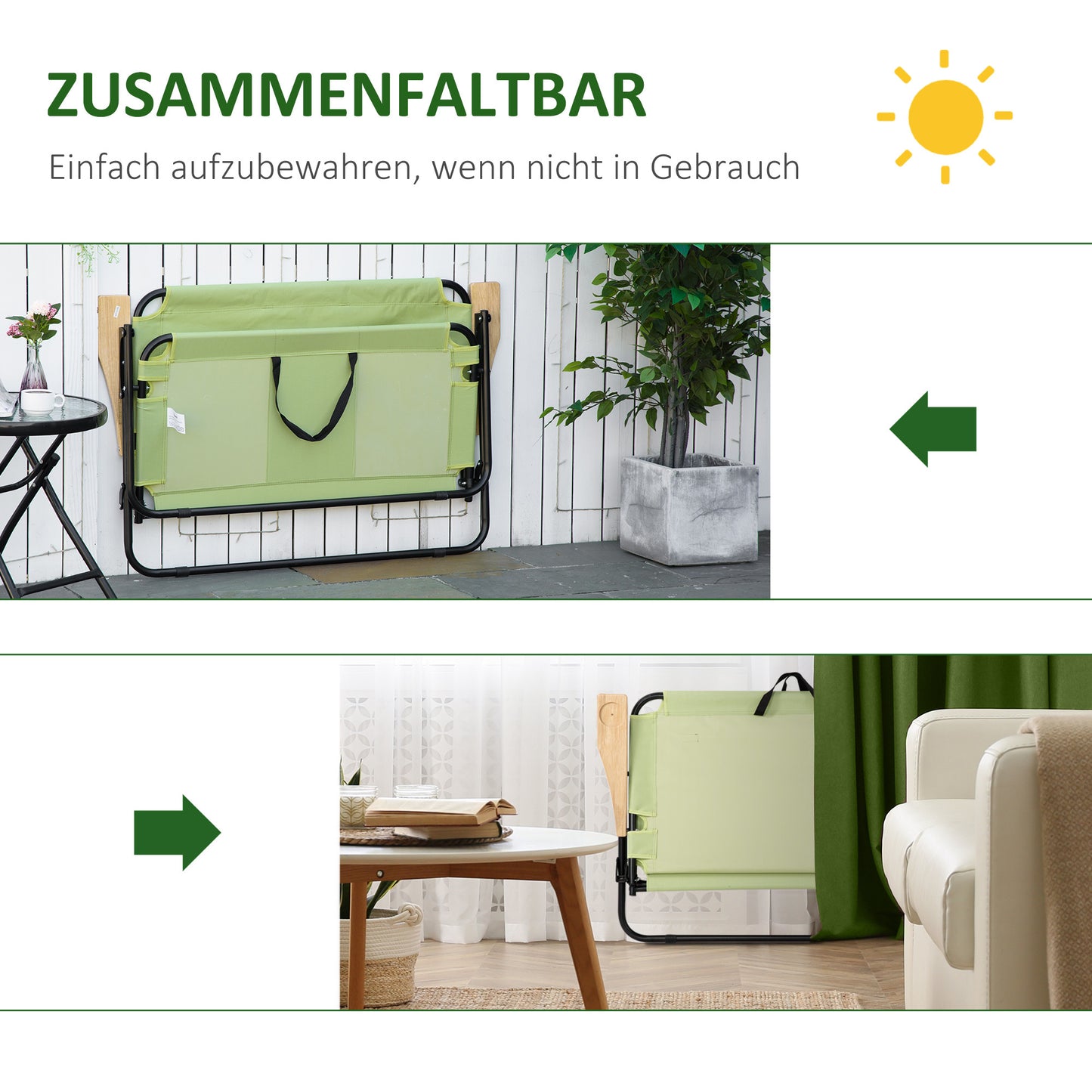 2-Persoons Campingstoel – Tweezits Vouwstoel – Dubbele Outdoor Stoel – Inclusief Bekerhouders – Groen – Stevig Stalen Frame – Compact Opvouwbaar