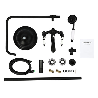 Retro Douche Set – Handdouche – Regen Douche – Thermostaatkraan – Badkamerkraan – RVS – Wandmontage – Verstelbare Temperatuur – Duurzaam Design