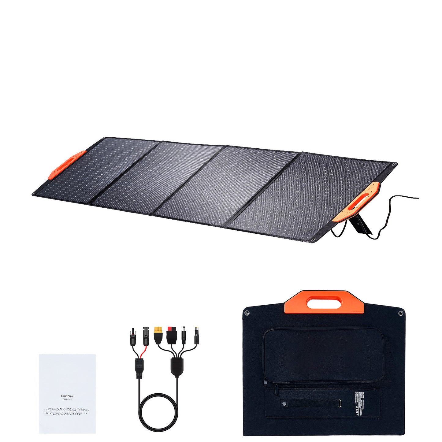 Draagbaar Zonnepaneel – Mobiel Zonnepaneel – Opvouwbaar Zonnepaneel – Solar Paneel – 200W Vermogen – Monokristallijn – Weerbestendig - QUORE