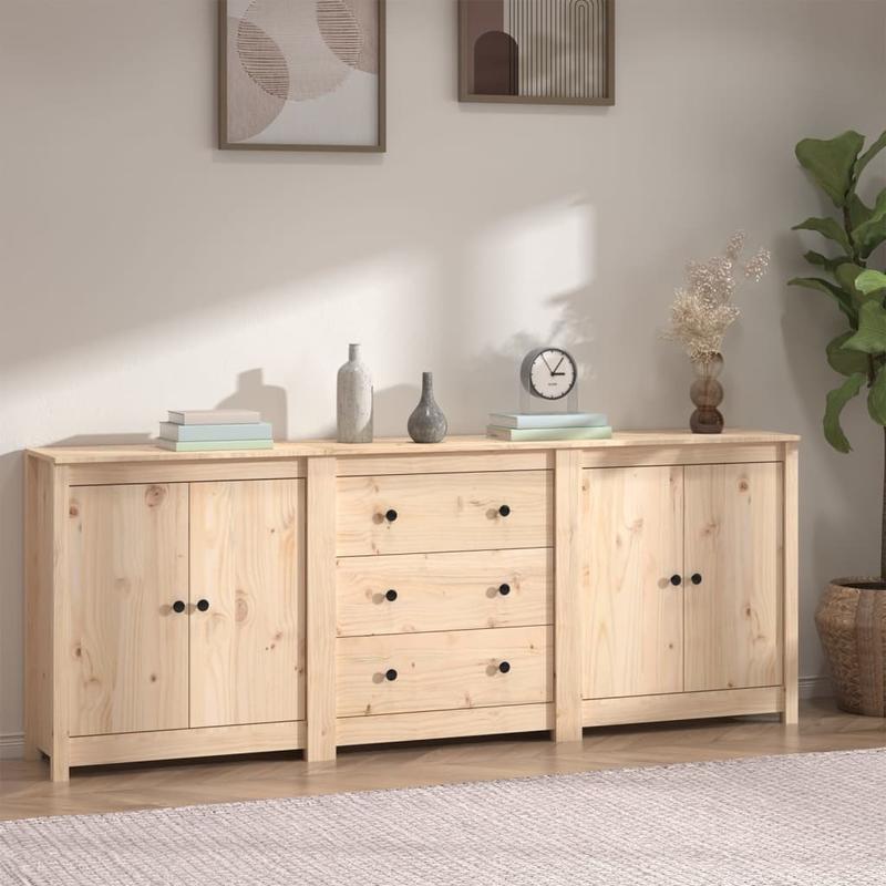 Dressoir – Ladekast – Sideboard – Opbergkast – Buffetkast – Massief Grenenhout – 210x35x80 cm – Duurzaam en Stijlvol