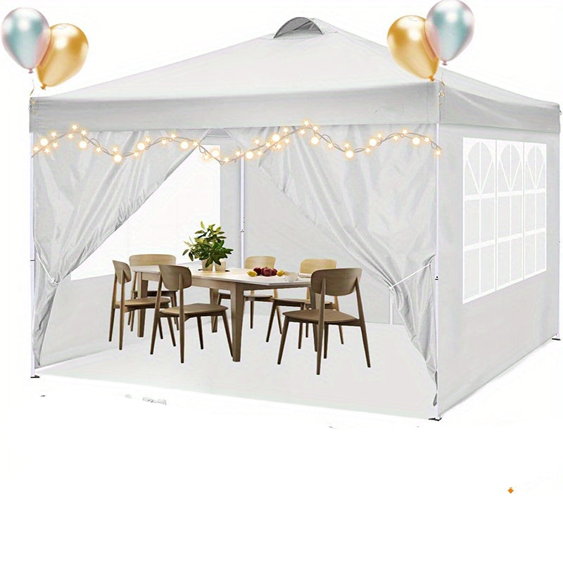 Pop-up Partytent – Vouwtent – Easy-Up Tent – Vouwluifel – Partytent Met Zijwanden – 3x3 Meter – Verstelbare Hoogte – Inclusief Zijwanden & Draagtas