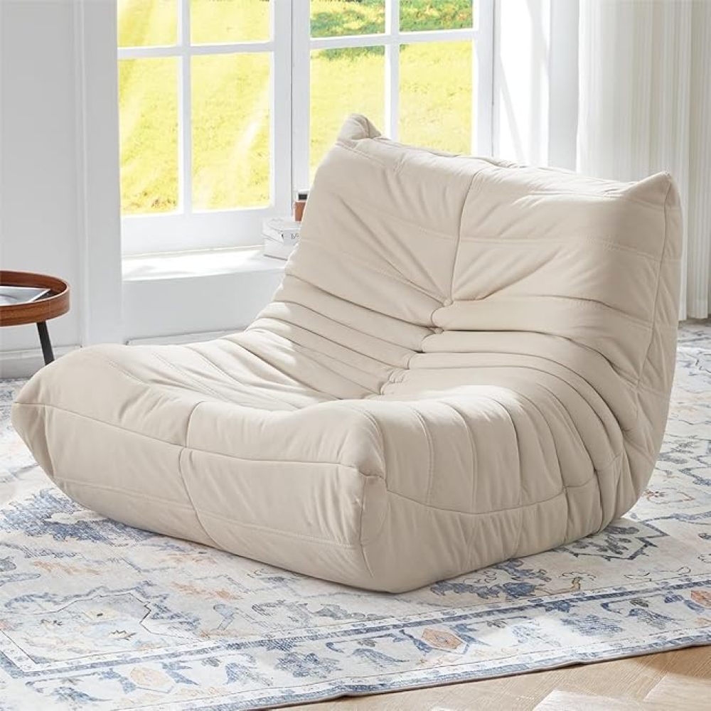 Ergonomic Beanbag Chair | Recliner Sofa with Five-Way Body Support System, Memory Foam, Multipurpose Use, Ideal for Reading, Working, or Relaxing