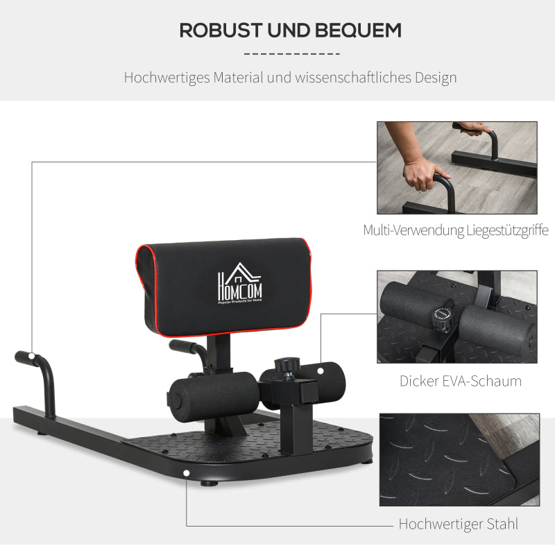 Squattrainer – Sissy Squat Trainer – Beentrainer – Buikspiertrainer – Fitnessapparaat – Verstelbaar tot 120 kg – Duurzaam Stalen Frame – Comfortabele Opvulling