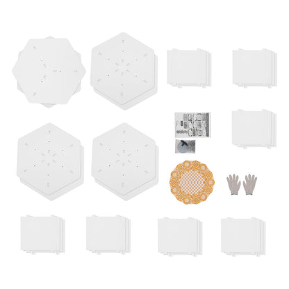 Schoenenrek – Schoenenkast – Schoenenhouder – Schoenendisplay – Schoenopberger – 7 Laags – 360° Draaibaar – Wit – Duurzaam PVC – Ruimtebesparend